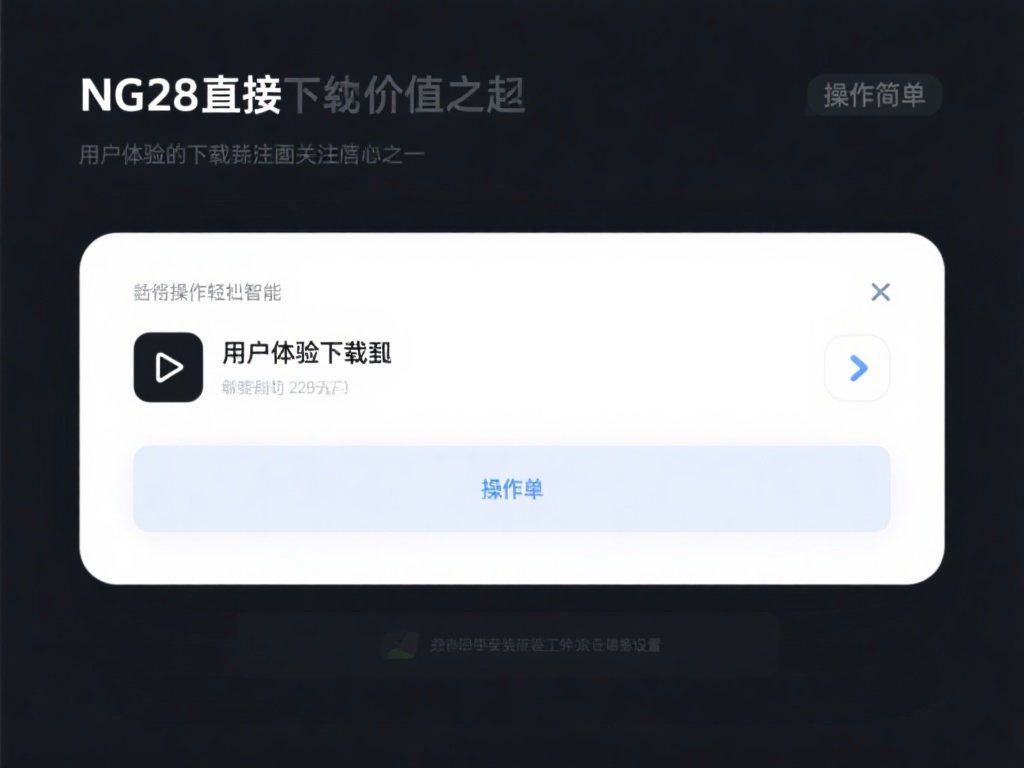 操作简单
用户体验始终是下载领域关注的重心，NG